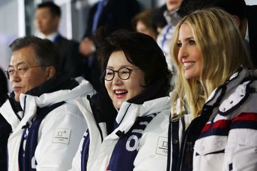 Ivanka Trump et Kim Jung-sook, l&#039;épouse du président de Corée du Sud à la cérémonie de clôture des JO d&#039;hiver
