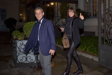 Nicolas Sarkozy et Carla Bruni à Madrid le 10 janvier 2018