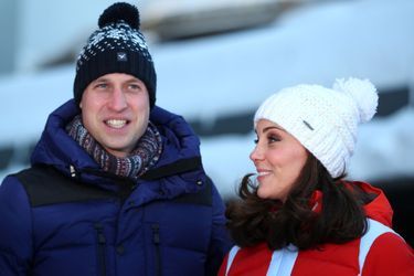 La duchesse de Cambridge et le prince William à Holmenkollen, le 2 février 2018