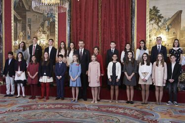 Cérémonie de remise de l&#039;Ordre de la Toison d&#039;Or à la princesse Leonor d&#039;Espagne à Madrid, le 30 janvier 2018
