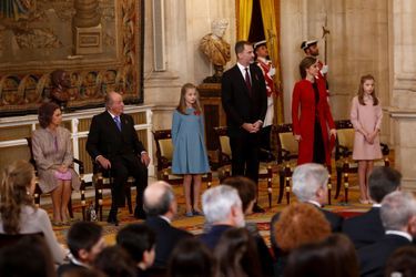 La famille royale d&#039;Espagne à Madrid, le 30 janvier 2018
