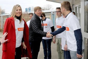 La reine Maxima et le roi Willem-Alexander des Pays-Bas à Pijnacker, le 10 mars 2018