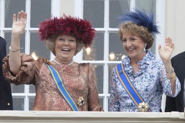 La princesse Margriet des Pays-Bas avec la reine Beatrix, le 15 septembre 2009