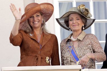 La princesse Margriet des Pays-Bas avec la princesse Maxima, le 20 septembre 2005