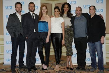Le casting de Suits au NBC Universal Press Tour en janvier 2014
