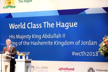 Le roi Abdallah II de Jordanie à La Haye, le 20 mars 2018
