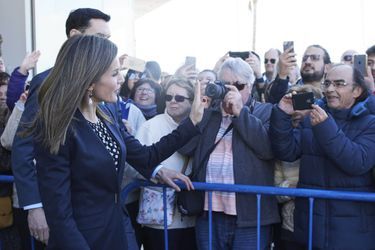 La reine Letizia d&#039;Espagne à Malaga, le 6 février 2018