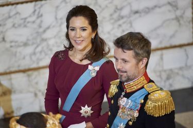 La princesse Mary et le prince Frederik de Danemark à Copenhague, le 3 janvier 2018