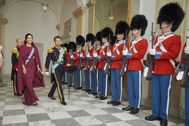 La princesse Mary et le prince Frederik de Danemark à Copenhague, le 3 janvier 2018