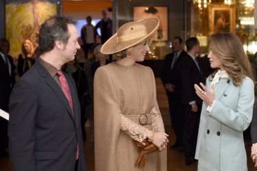La reine Maxima des Pays-Bas et la reine Rania de Jordanie à La Haye, le 20 mars 2018
