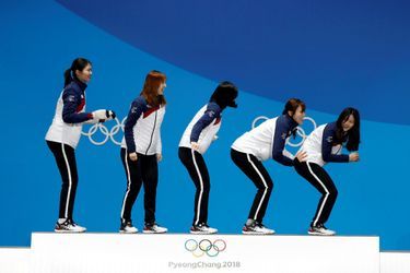 L&#039;équipe sud-coréen de patinage de vitesse