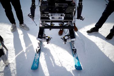Lors du &quot;Ski Robot Challenge&quot;