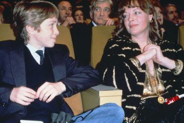 Romy Schneider en 1981 avec son fils David