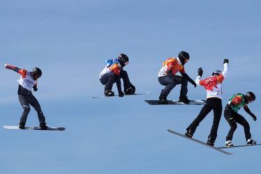 Photo prise lors de la compétition de snowboard