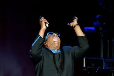Stevie Wonder au concert "She's with us" le 6 juin 2016 à Los Angeles