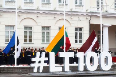 Célébration du centenaire de l&#039;indépendance de la Lituanie à Vilnius, le 16 février 2018