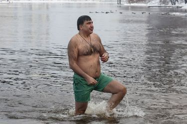 Mikhaïl Saakachvili à Kiev, le 19 janvier 2018.