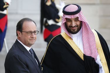 François Hollande et le prince Mohammed ben Salmane, en juin 2015.