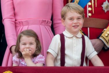 La princesse Charlotte et le prince George à Londres, le 17 juin 2017