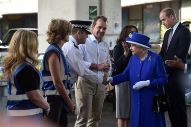 La reine Elizabeth II et le prince William à Londres le 16 juin 2017