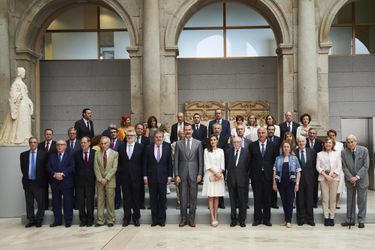 La reine Letizia et le roi Felipe VI d&#039;Espagne à Madrid, le 19 juin 2017