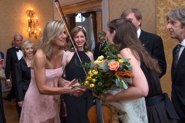La reine Maxima des Pays-Bas avec Janine Janse à Rome, le 21 juin 2017
