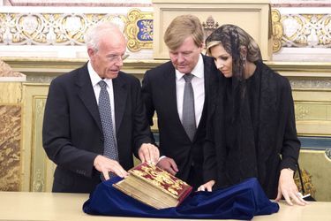 La reine Maxima et le roi Willem-Alexander des Pays-Bas au Vatican, le 22 juin 2017