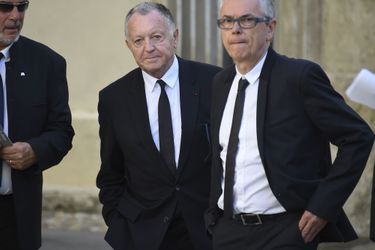 Jean-Michel Aulas aux obsèques de Louis Nicollin à Montpellier, le 4 juillet 2017.