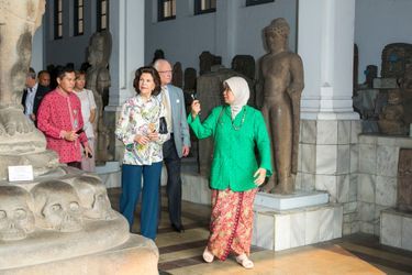 La reine Silvia et le roi Carl XVI Gustaf de Suède à Jakarta, le 21 mai 2017