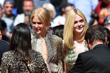 Nicole Kidman et Elle Fanning à Cannes, le 21 mai 2017.