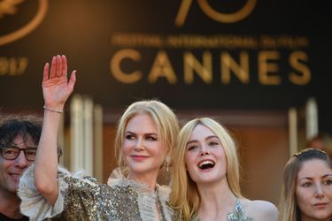 Nicole Kidman et Elle Fanning à Cannes, le 21 mai 2017.