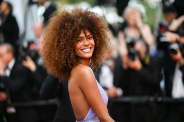 Tina Kunakey, la it-girl sur le tapis rouge du festival de Cannes, le 24 mai 2017.