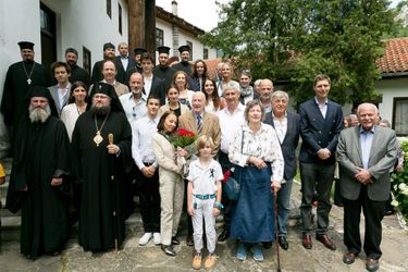 L&#039;ancien roi Siméon II de Bulgarie avec sa famille dans la région de Vratsa, le 17 juin 2017