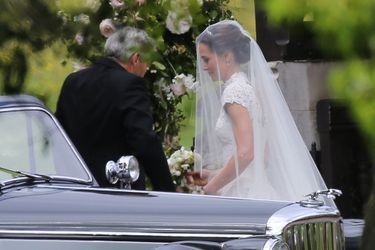 La mariée Pippa Middleton avec son père Michael