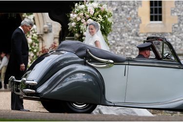 Pippa Middleton arrive à son mariage, samedi 20 mai