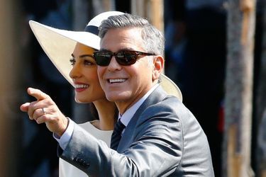 Le mariage civil de George et Amal Clooney en septembre 2014. 