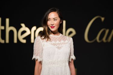 Chriselle Lim à la soirée Panthère de Cartier.