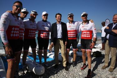 Le Riviera Water Bike Challenge a réuni, pour la bonne cause, des coureurs entre Nice et Monaco, dimanche.