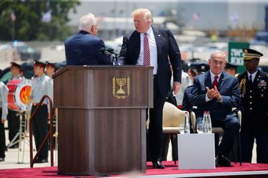 Donald Trump à l'aéroport Ben Gourion, le 22 mai 2017.