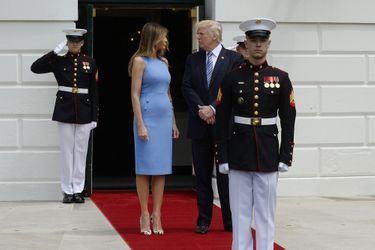 Melania et Donald Trump à la Maison Blanche, le 19 juin 2017.