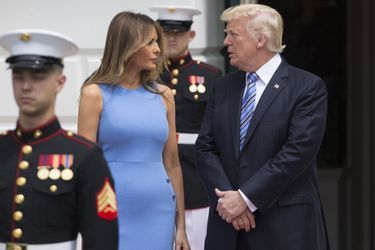 Melania et Donald Trump à la Maison Blanche, le 19 juin 2017.
