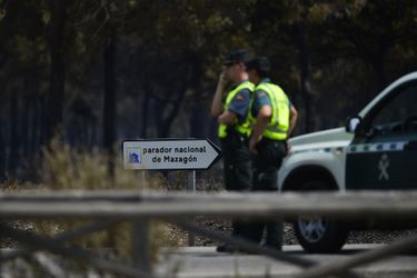 L'incendie, qui s'était déclaré samedi à Moguer "est entré dans les limites de l'espace naturel de Doñana" dimanche