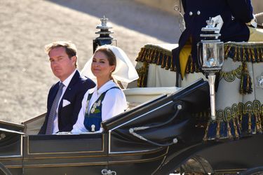 La princesse Madeleine de Suède et son mari Christopher O'Neill à Stockholm, le 6 juin 2017
