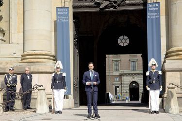 Le prince Carl Philip de Suède lance la Fête nationale à Stockholm, le 6 juin 2017