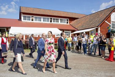 La princesse Victoria de Suède et son mari le prince consort Daniel à Järfälla, le 6 juin 2017