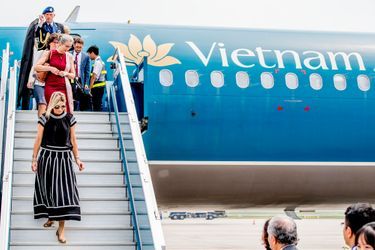 La reine Maxima des Pays-Bas arrive à Hanoï, le 31 mai 2017