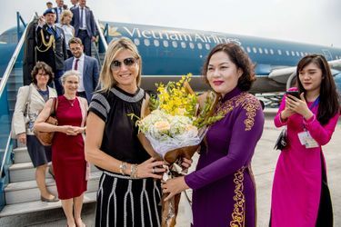 La reine Maxima des Pays-Bas à son arrivée à Hanoï, le 31 mai 2017