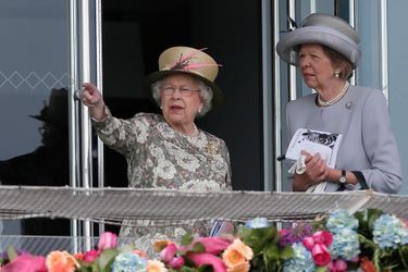 La reine Elizabeth II au Derby d&#039;Epsom, le 6 juin 2015