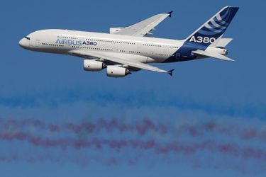 Démonstrations aériennes du très gros porteur A380.