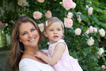 La princesse Madeleine de Suède avec sa fille la princesse Leonore en juillet 2015
